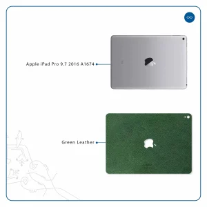 برچسب پوششی ماهوت مدل Green-Leather مناسب برای تبلت اپل iPad Pro 9.7 2016 A1674