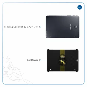 برچسب پوششی ماهوت مدل Real-Madrid-2 مناسب برای تبلت سامسونگ Galaxy Tab S2 9.7 2015 T810