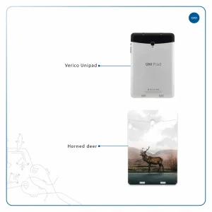 برچسب پوششی ماهوت مدل Horned Deer مناسب برای تبلت وریکو Unipad