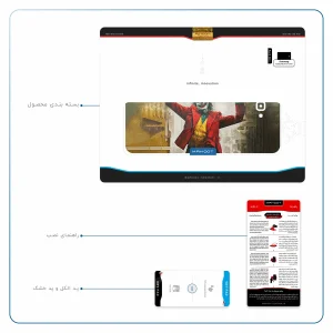 برچسب پوششی ماهوت مدل Joker مناسب برای تبلت سامسونگ Galaxy Tab A 10.1 2016 T585