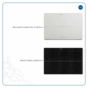 برچسب پوششی ماهوت مدل Black-Snake-Leather مناسب برای تبلت مایکروسافت Surface Pro 3 2014