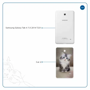 برچسب پوششی ماهوت مدل Cat-2 مناسب برای تبلت سامسونگ Galaxy Tab 4 7.0 2014 T231