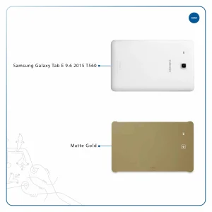 برچسب پوششی ماهوت مدل Matte-Gold مناسب برای تبلت سامسونگ Galaxy Tab E 9.6 2015 T560