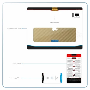 برچسب پوششی ماهوت مدل Titanium-Fiber مناسب برای تبلت اپل iPad Pro 12.9 (GEN 3) 2018 A1983