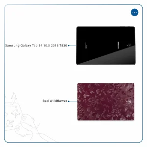 برچسب پوششی ماهوت مدل Red-Wildflower مناسب برای تبلت سامسونگ Galaxy Tab S4 10.5 2018 T830