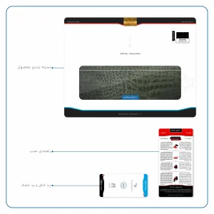 برچسب پوششی ماهوت مدل Green-Crocodile-Leather مناسب برای تبلت مایکروسافت Surface Pro 2 2013