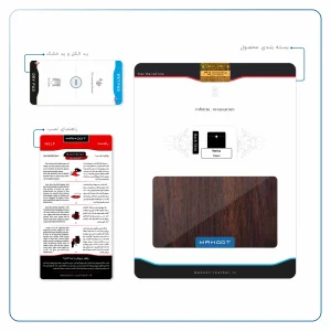 برچسب پوششی ماهوت مدل Red-Wood مناسب برای تبلت وریکو Unipad