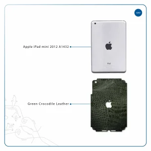 برچسب پوششی ماهوت مدل Green-Crocodile-Leather مناسب برای تبلت اپل iPad mini 2012 A1432