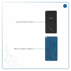 برچسب پوششی ماهوت مدل Blue-Crocodile-Leather مناسب برای تبلت لنوو Phab B1 2015