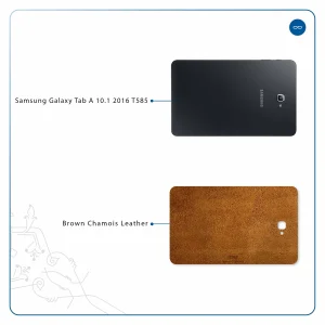 برچسب پوششی ماهوت مدل Brown-Chamois-Leather مناسب برای تبلت سامسونگ Galaxy Tab A 10.1 2016 T585