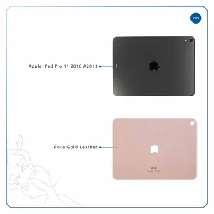 برچسب پوششی ماهوت مدل Rose Gold Leather مناسب برای تبلت اپل iPad Pro 11 2018 A2013