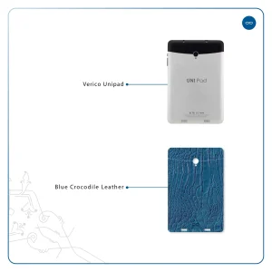 برچسب پوششی ماهوت مدل Blue-Crocodile-Leather مناسب برای تبلت وریکو Unipad