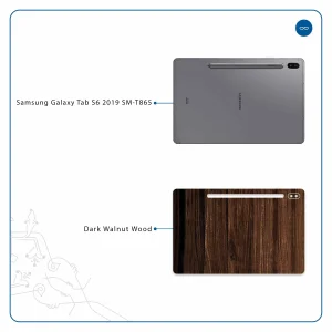 برچسب پوششی ماهوت مدل Dark Walnut Wood مناسب برای تبلت سامسونگ Galaxy Tab S6 2019 SM-T865