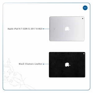 برچسب پوششی ماهوت مدل Black-Chamois-Leather مناسب برای تبلت اپل iPad 9.7 (GEN 5) 2017 A1823