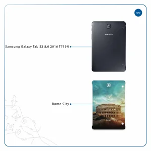 برچسب پوششی ماهوت مدل Rome City مناسب برای تبلت سامسونگ Galaxy Tab S2 8.0 2016 T719N