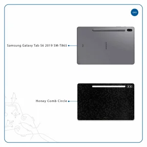 برچسب پوششی ماهوت مدل Honey-Comb-Circle مناسب برای تبلت سامسونگ Galaxy Tab S6 2019 SM-T865