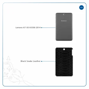 برچسب پوششی ماهوت مدل Black-Snake-Leather مناسب برای تبلت لنوو A7-50 A3500 2014