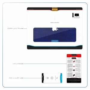 برچسب پوششی ماهوت مدل Blue-Holographic مناسب برای تبلت اپل iPad Pro 12.9 (GEN 3) 2018 A1876