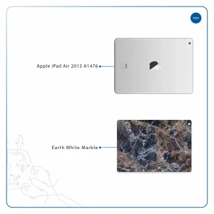 برچسب پوششی ماهوت مدل Earth-White-Marble مناسب برای تبلت اپل iPad Air 2013 A1476