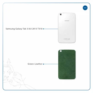 برچسب پوششی ماهوت مدل Green-Leather مناسب برای تبلت سامسونگ Galaxy Tab 3 8.0 2013 T310