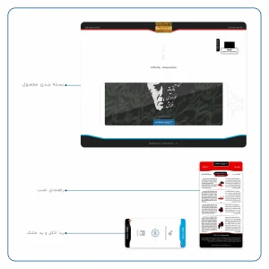 برچسب پوششی ماهوت مدل Ahmad-Shamlou مناسب برای تبلت اپل iPad Pro 9.7 2016 A1674