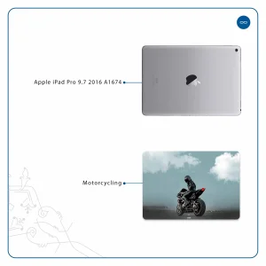 برچسب پوششی ماهوت مدل Motorcycling مناسب برای تبلت اپل iPad Pro 9.7 2016 A1674