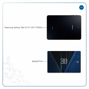 برچسب پوششی ماهوت مدل BUGATTI مناسب برای تبلت سامسونگ Galaxy Tab S3 9.7 2017 T820