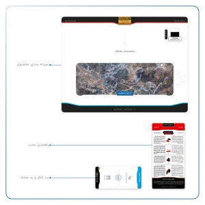 برچسب پوششی ماهوت مدل Earth-White-Marble مناسب برای تبلت سامسونگ Galaxy Tab E 9.6 2015 T561