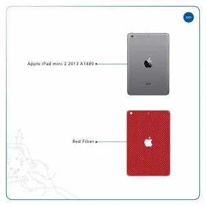برچسب پوششی ماهوت مدل Red-Fiber مناسب برای تبلت اپل iPad mini 2 2013 A1489