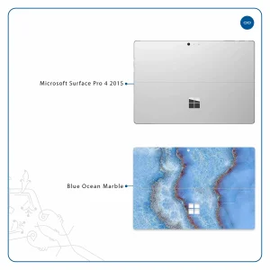 برچسب پوششی ماهوت مدل Blue Ocean Marble مناسب برای تبلت مایکروسافت Surface Pro 4 2015