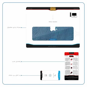 برچسب پوششی ماهوت مدل Blue-Crocodile-Leather مناسب برای تبلت اپل iPad Pro 9.7 2016 A1674