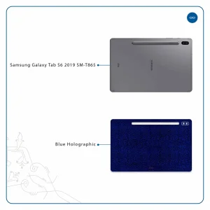 برچسب پوششی ماهوت مدل Blue-Holographic مناسب برای تبلت سامسونگ Galaxy Tab S6 2019 SM-T865
