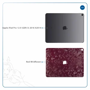 برچسب پوششی ماهوت مدل Red-Wildflower مناسب برای تبلت اپل iPad Pro 12.9 (GEN 3) 2018 A2014