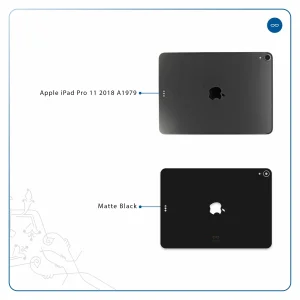 برچسب پوششی ماهوت مدل Matte-Black مناسب برای تبلت اپل iPad Pro 11 2018 A1979