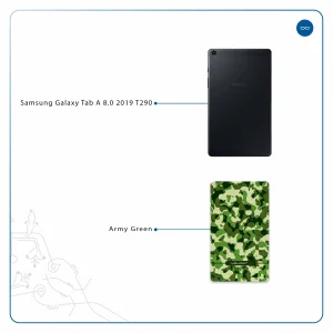 برچسب پوششی ماهوت مدل Army-Green-2 مناسب برای تبلت سامسونگ Galaxy Tab A 8.0 2019 T290