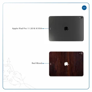 برچسب پوششی ماهوت مدل Red-Wood مناسب برای تبلت اپل iPad Pro 11 2018 A1934