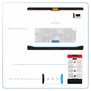برچسب پوششی ماهوت مدل Silver-Wildflower مناسب برای تبلت سامسونگ Galaxy Tab A 9.7 2015 T550