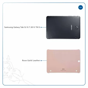 برچسب پوششی ماهوت مدل Rose Gold Leather مناسب برای تبلت سامسونگ Galaxy Tab S2 9.7 2015 T815