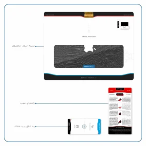 برچسب پوششی ماهوت مدل Black-Crocodile-Leather مناسب برای تبلت اپل iPad Pro 9.7 2016 A1674