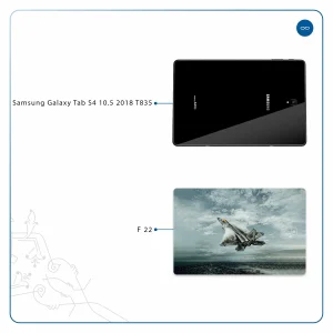 برچسب پوششی ماهوت مدل F-22 Raptor مناسب برای تبلت سامسونگ Galaxy Tab S4 10.5 2018 T835
