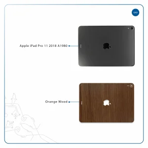 برچسب پوششی ماهوت مدل Orange-Wood مناسب برای تبلت اپل iPad Pro 11 2018 A1980