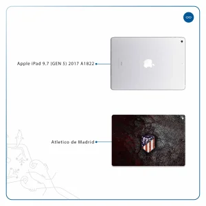 برچسب پوششی ماهوت مدل Atletico de Madrid مناسب برای تبلت اپل iPad 9.7 (GEN 5) 2017 A1822