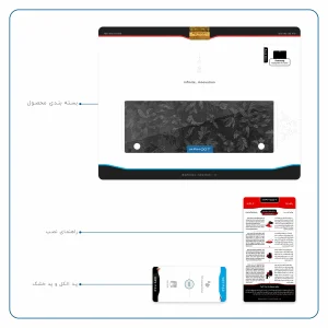 برچسب پوششی ماهوت مدل Black-Wildflower مناسب برای تبلت سامسونگ Galaxy Note 10.1 2012 N8010
