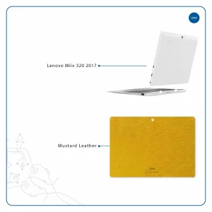 برچسب پوششی ماهوت مدل Mustard-Leather مناسب برای تبلت لنوو Miix 320 2017