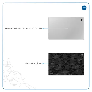 برچسب پوششی ماهوت مدل Night-Army-Pixel مناسب برای تبلت سامسونگ Galaxy Tab A7 10.4 LTE 2020 T505