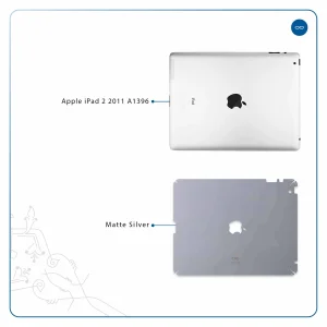 برچسب پوششی ماهوت مدل Matte-Silver مناسب برای تبلت اپل iPad 2 2011 A1396
