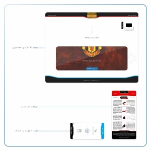 برچسب پوششی ماهوت مدل Manchester-United مناسب برای تبلت اپل iPad Pro 9.7 2016 A1675