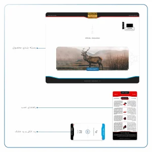 برچسب پوششی ماهوت مدل Horned Deer مناسب برای تبلت سامسونگ Galaxy Tab A 10.1 2019 T515