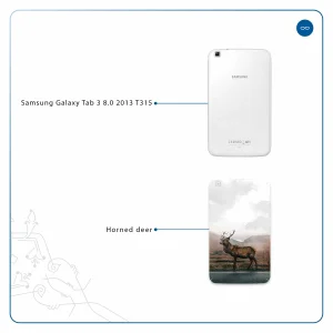 برچسب پوششی ماهوت مدل Horned Deer مناسب برای تبلت سامسونگ Galaxy Tab 3 8.0 2013 T315