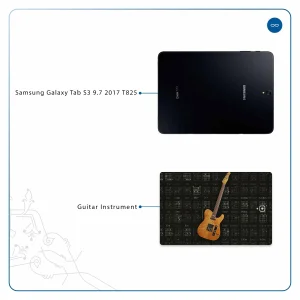 برچسب پوششی ماهوت مدل Guitar-Instrument مناسب برای تبلت سامسونگ Galaxy Tab S3 9.7 2017 T825